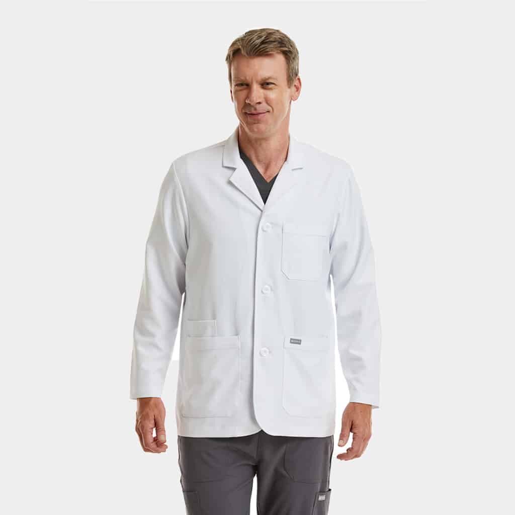 5873_Front.jpg Men's Lab Coat | 5873 - Cincy Scrubs