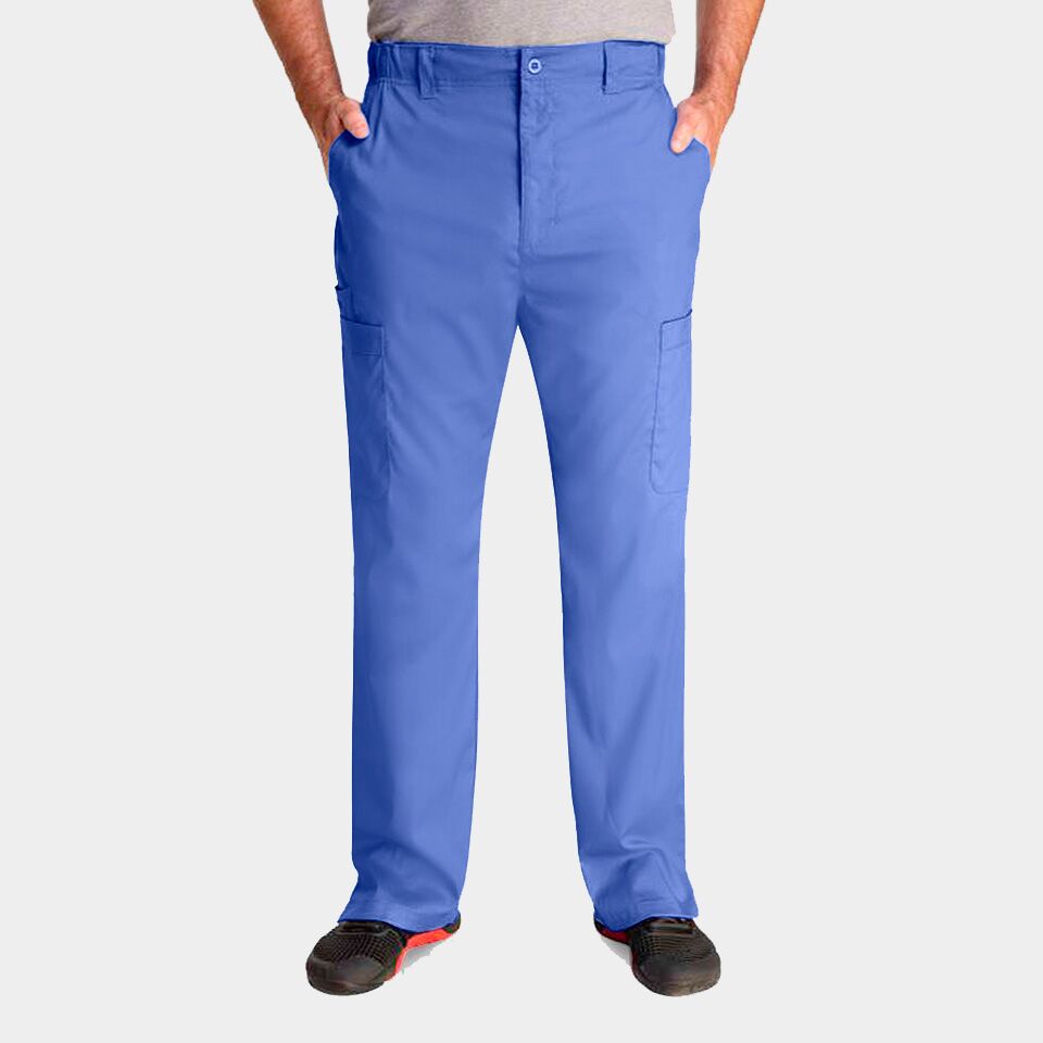 Edge-by-IRG_6851-MensHalfElasticWaistbandPant-CeilBlue-CBL-01-IRG-Scrubs.jpeg Men's Half Elastic Waistband Pant | 6851 - Cincy Scrubs
