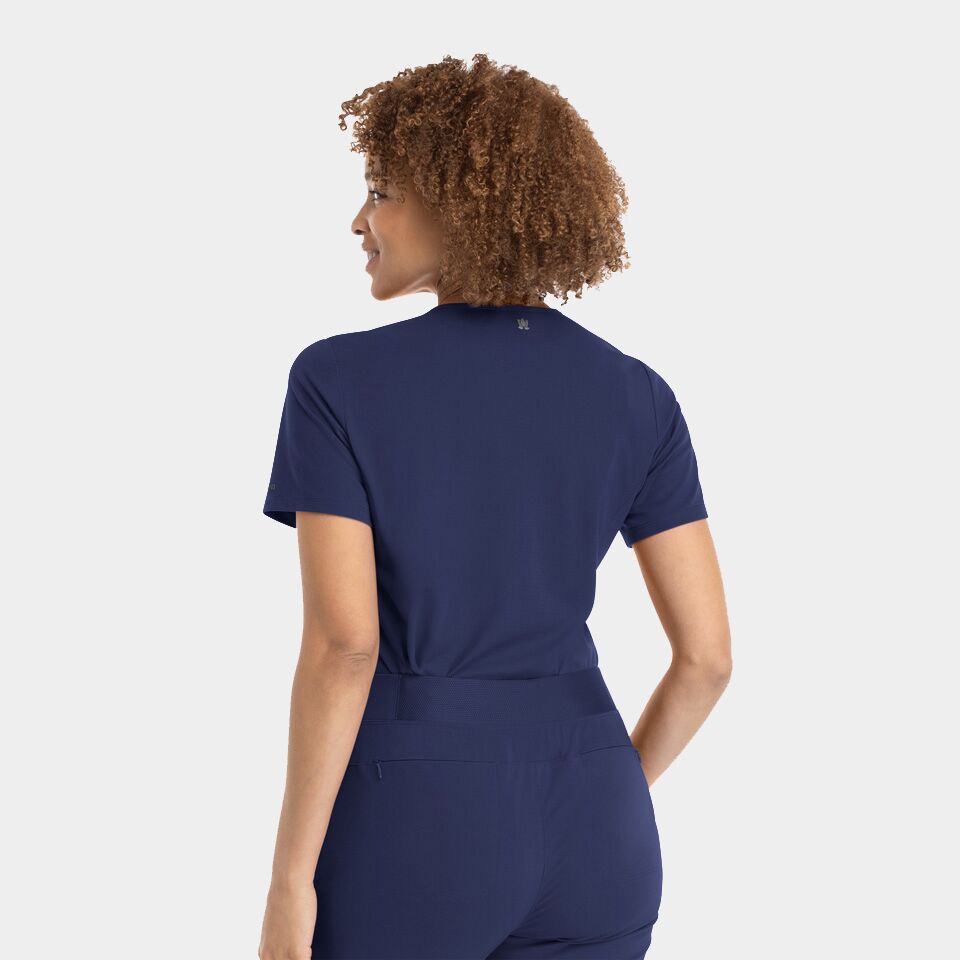 Focus-by-Maevn_20301-WomensBandedV-NeckTop-Navy-NVY-02-Maevn-Scrubs.jpg Women's V-Neck Top | 20301 - Cincy Scrubs