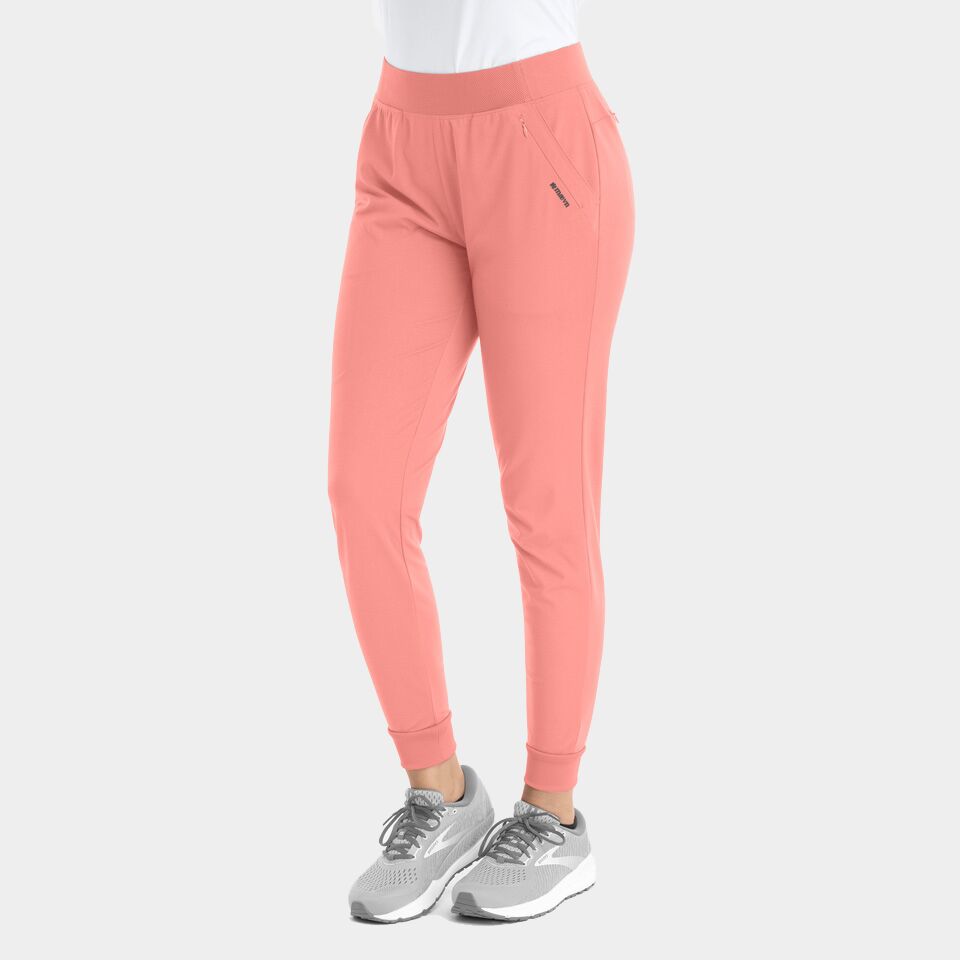 Focus-by-Maevn_60302-WomensMidRiseElasticJogger-DesertCoral-DCR-01-Maevn-Scrubs.jpg Women's Mid Rise Jogger | 60302 - Cincy Scrubs
