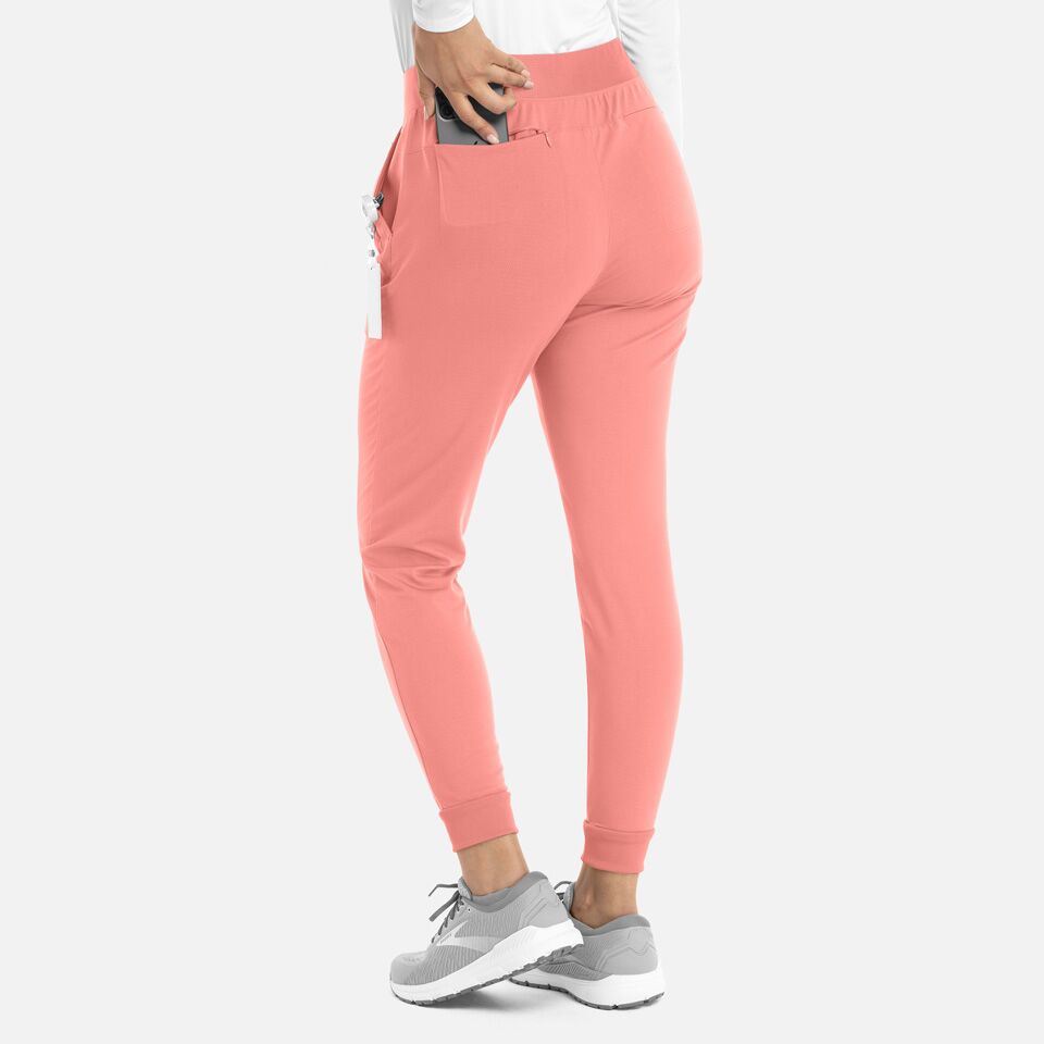 Focus-by-Maevn_60302-WomensMidRiseElasticJogger-DesertCoral-DCR-02-Maevn-Scrubs.jpg Women's Mid Rise Jogger | 60302 - Cincy Scrubs