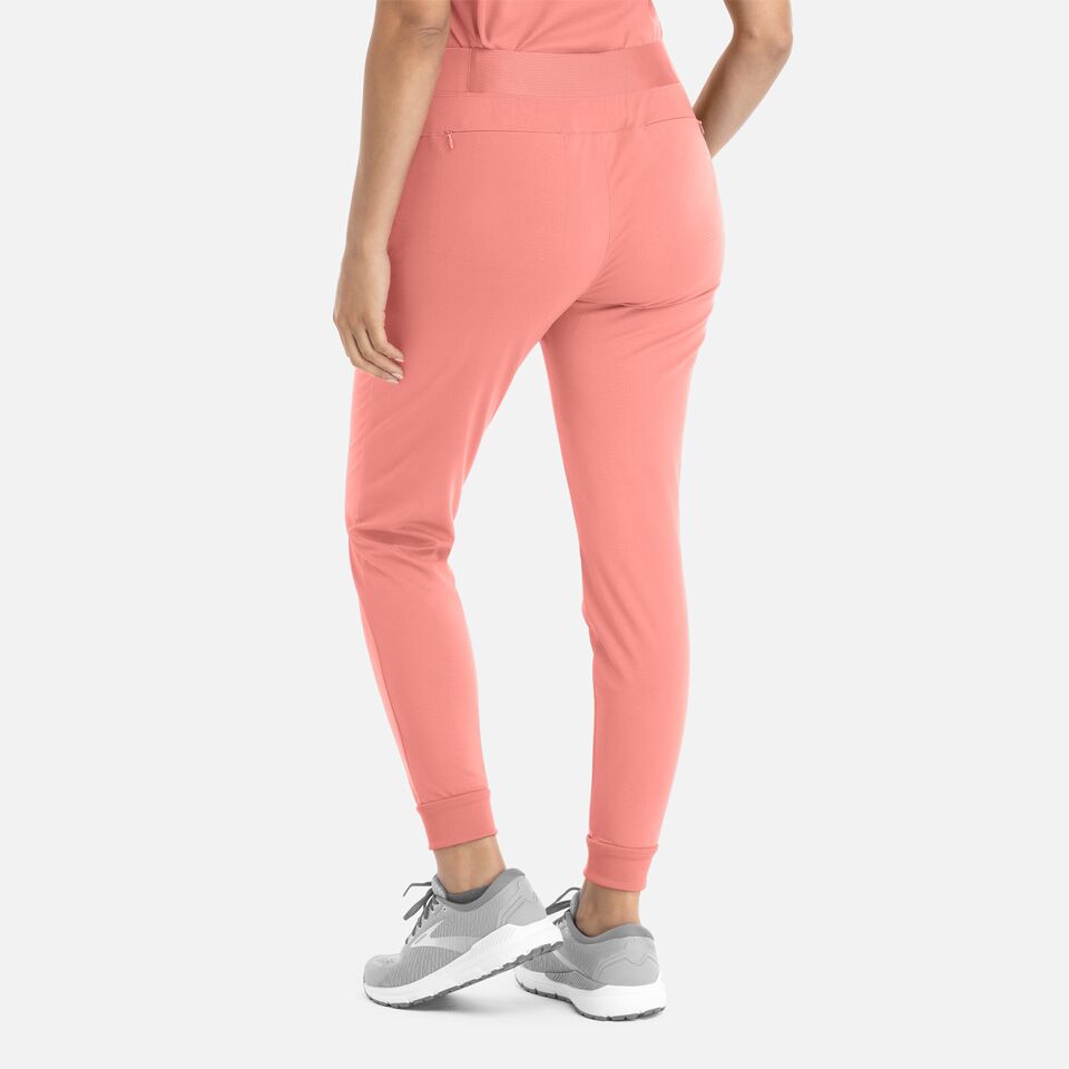 Focus-by-Maevn_60302-WomensMidRiseElasticJogger-DesertCoral-DCR-03-Maevn-Scrubs.jpg Women's Mid Rise Jogger | 60302 - Cincy Scrubs