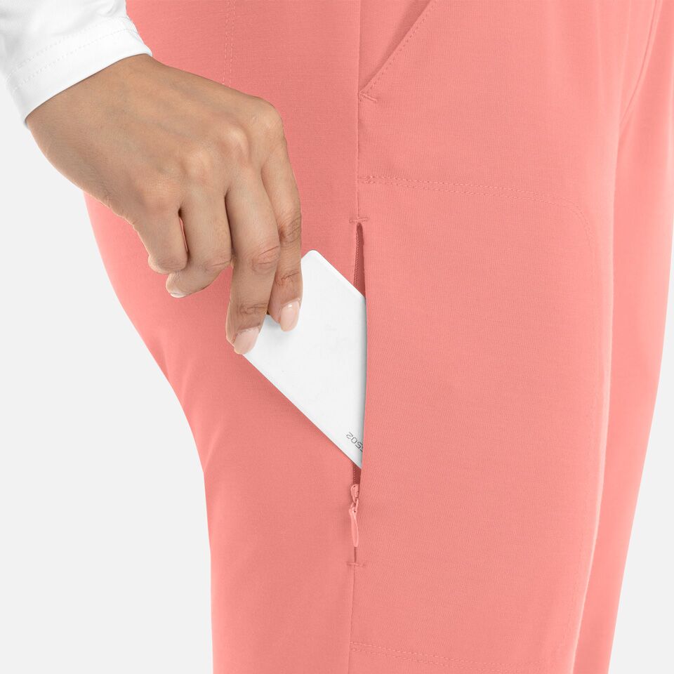 Focus-by-Maevn_60302-WomensMidRiseElasticJogger-DesertCoral-DCR-05-Maevn-Scrubs.jpg Women's Mid Rise Jogger | 60302 - Cincy Scrubs