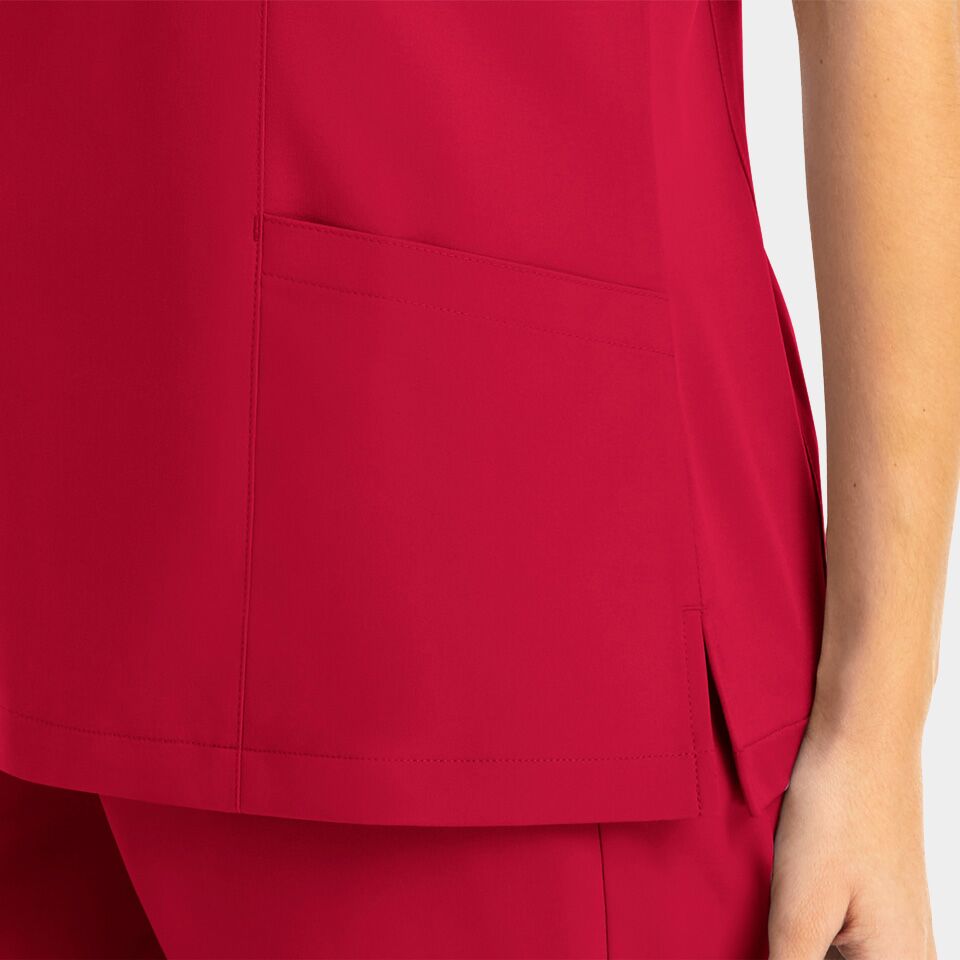 Momentum-by-Maevn_5002-WomensMockWrapTop-Red-RED-05-Maevn-Scrubs.jpg Women's Mock Wrap Top | 5002 - Cincy Scrubs