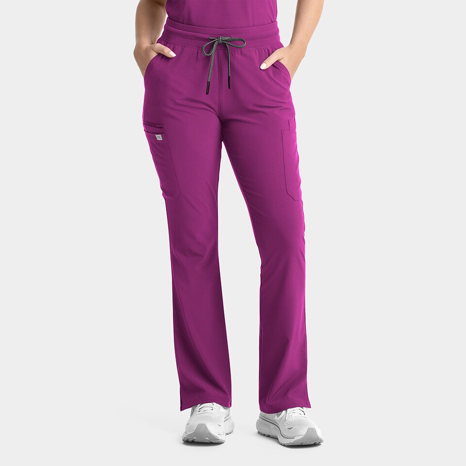 Epic-by-IRG_9813-WomensYogaWaistbandFlarePant-Razzleberry-RAZZ-01-IRG-Scrubs Women's Yoga Waistband Flare Pant | 9813 - Cincy Scrubs