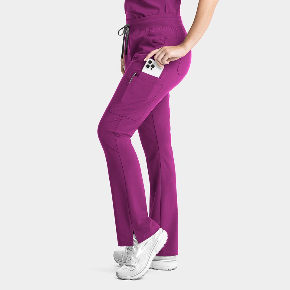 Epic-by-IRG_9813-WomensYogaWaistbandFlarePant-Razzleberry-RAZZ-05-IRG-Scrubs Women's Yoga Waistband Flare Pant | 9813 - Cincy Scrubs
