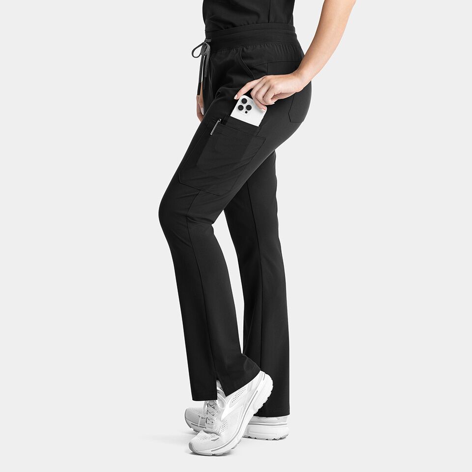 Epic-by-IRG_9813-WomensYogaWaistbandFlarePant-Black-BLK-05-IRG-Scrubs