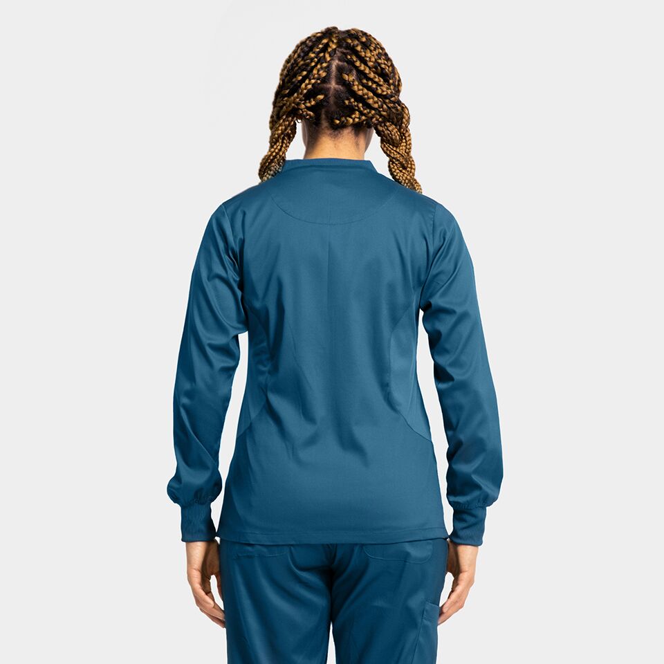 Edge-by-IRG_2811-WomensZipFrontJacket-CaribbeanBlue-CRB-02-IRG-Scrubs.jpeg Women's Zip Front Jacket | 2811 - Cincy Scrubs