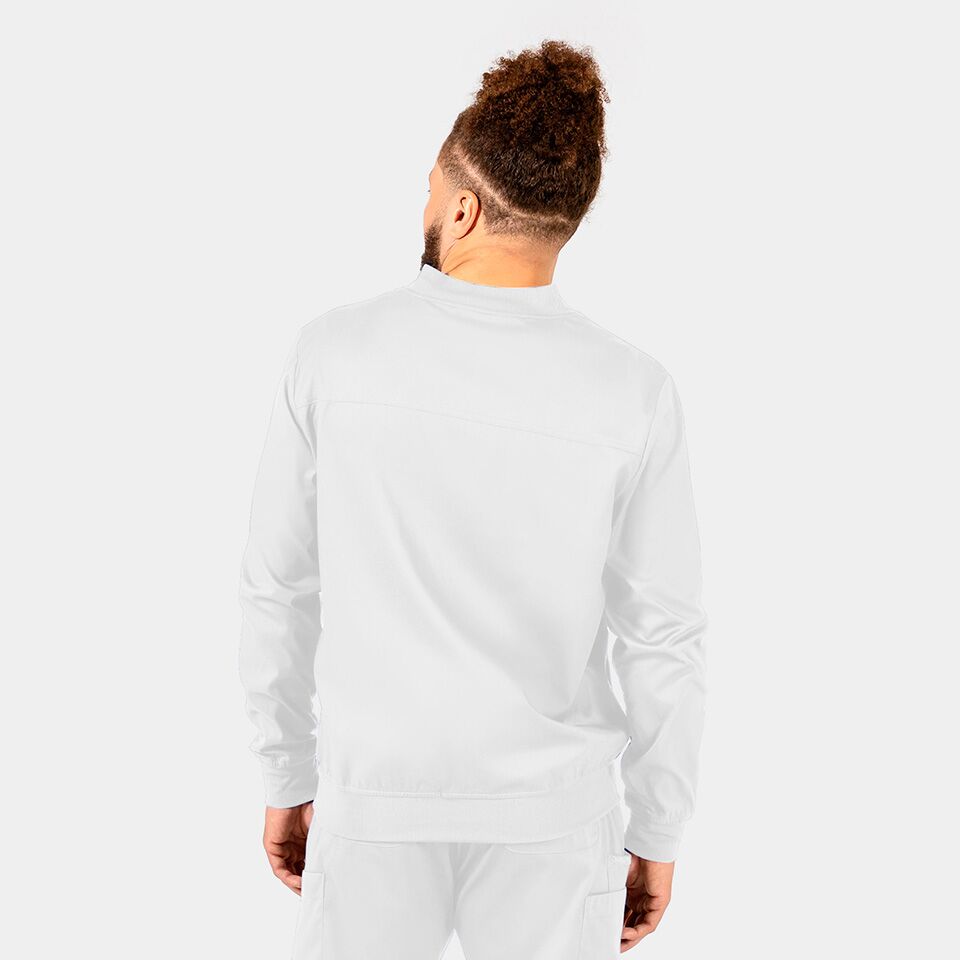 Edge-by-IRG_2861-MensZipJacket-White-WHT-02-IRG-Scrubs.jpeg Men's Zip Jacket | 2861 - Cincy Scrubs