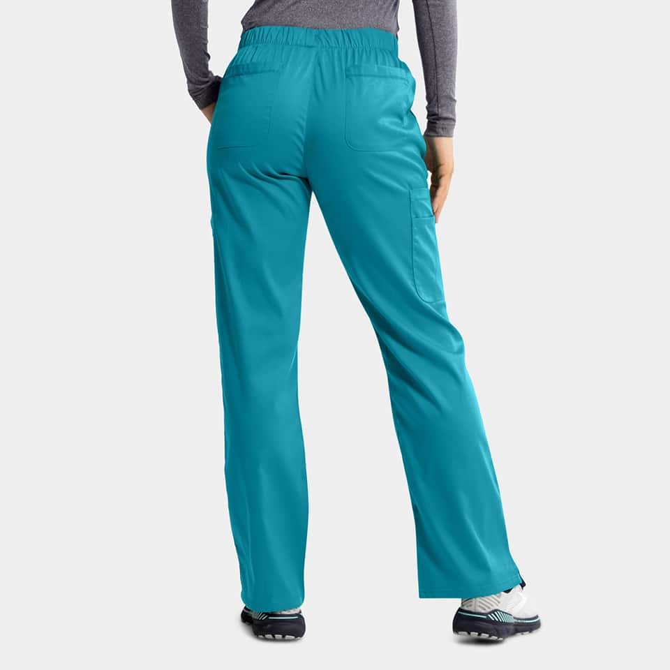 Edge-by-IRG_6801-WomensFullWaistbandPant-Teal-TEL-02-IRG-Scrubs.jpg Women's Full Elastic Waistband Pant | 6801 - Cincy Scrubs