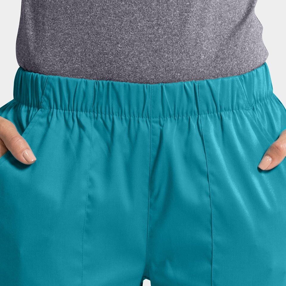 Edge-by-IRG_6801-WomensFullWaistbandPant-Teal-TEL-04-IRG-Scrubs.jpg Women's Full Elastic Waistband Pant | 6801 - Cincy Scrubs