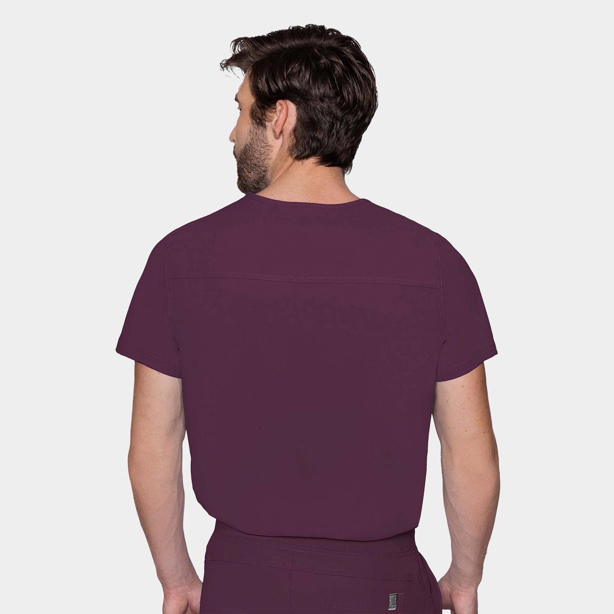 Rothwear-Insight-1-Pocket-Top-MC2478_WINE_BACK.jpg Rothwear Insight 1 Pocket Top | MC2478 - Cincy Scrubs