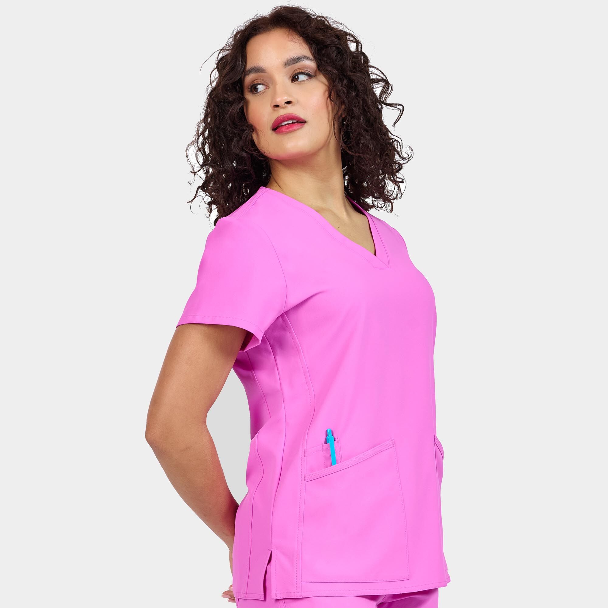 Zavate-Focus-V-Neck-Top-1165-Orchid-03.jpg Focus V-Neck Top | 1165 - Cincy Scrubs