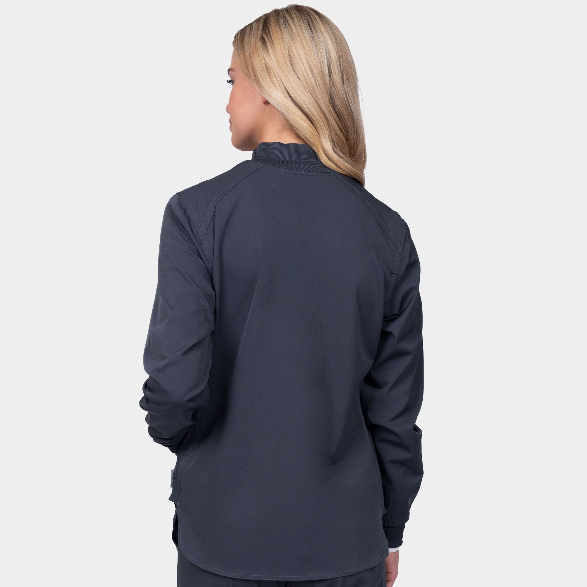 Zavate Niki Women's Warm Up Jacket 2022 Pewter 02 Niki Women's Warm Up Jacket | 2022 - Cincy Scrubs
