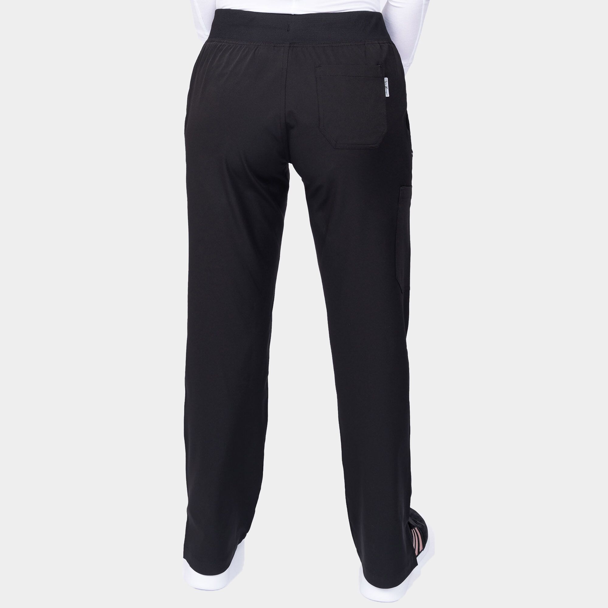 Zavate Women's Yoga Scrub Pant 3018 Black 02 Women's Yoga Scrub Pant - Regular Length | 3018 - Cincy Scrubs