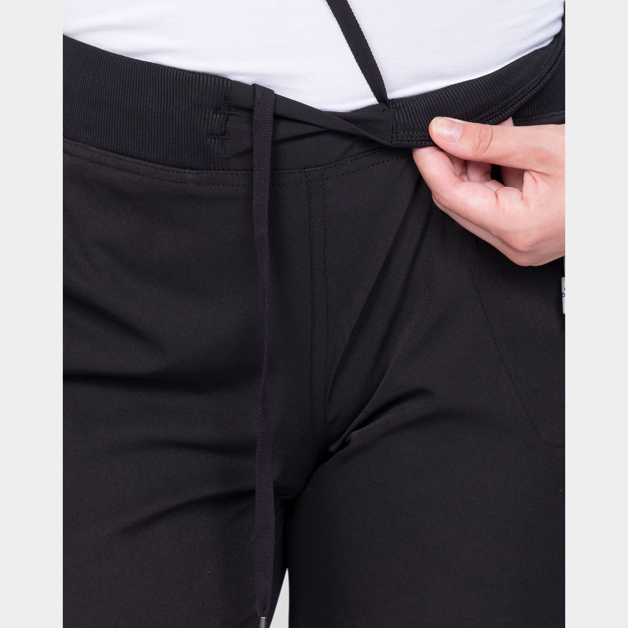 Zavate Women's Yoga Scrub Pant 3018 Black 03 Women's Yoga Scrub Pant - Regular Length | 3018 - Cincy Scrubs