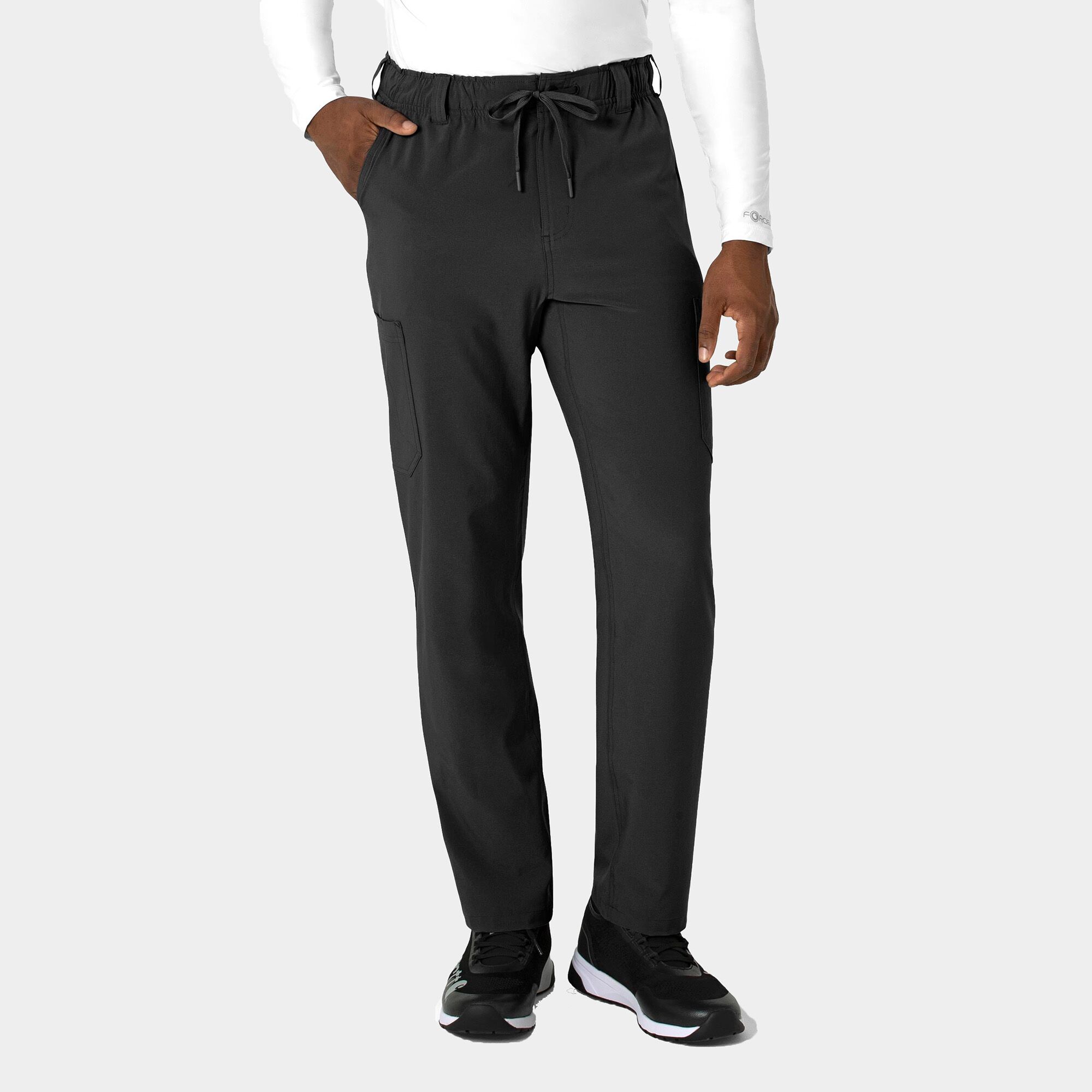 C56410_BLK Men's Straight Leg Scrub Pant | C56410 - Cincy Scrubs