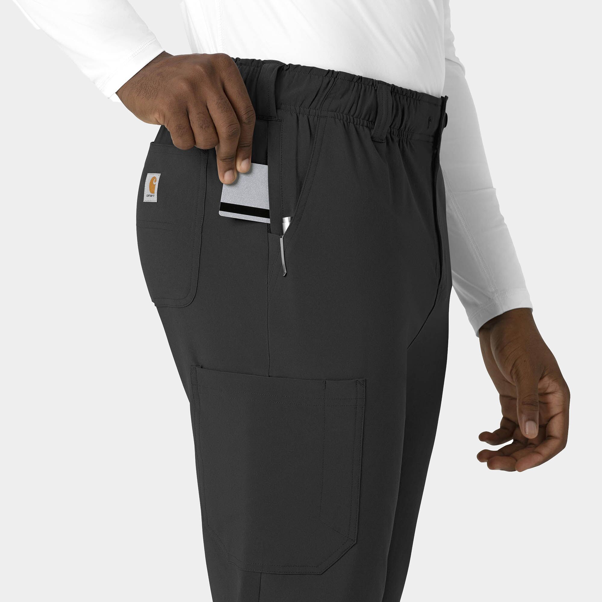 C56410_BLK_alt6 Men's Straight Leg Scrub Pant | C56410 - Cincy Scrubs