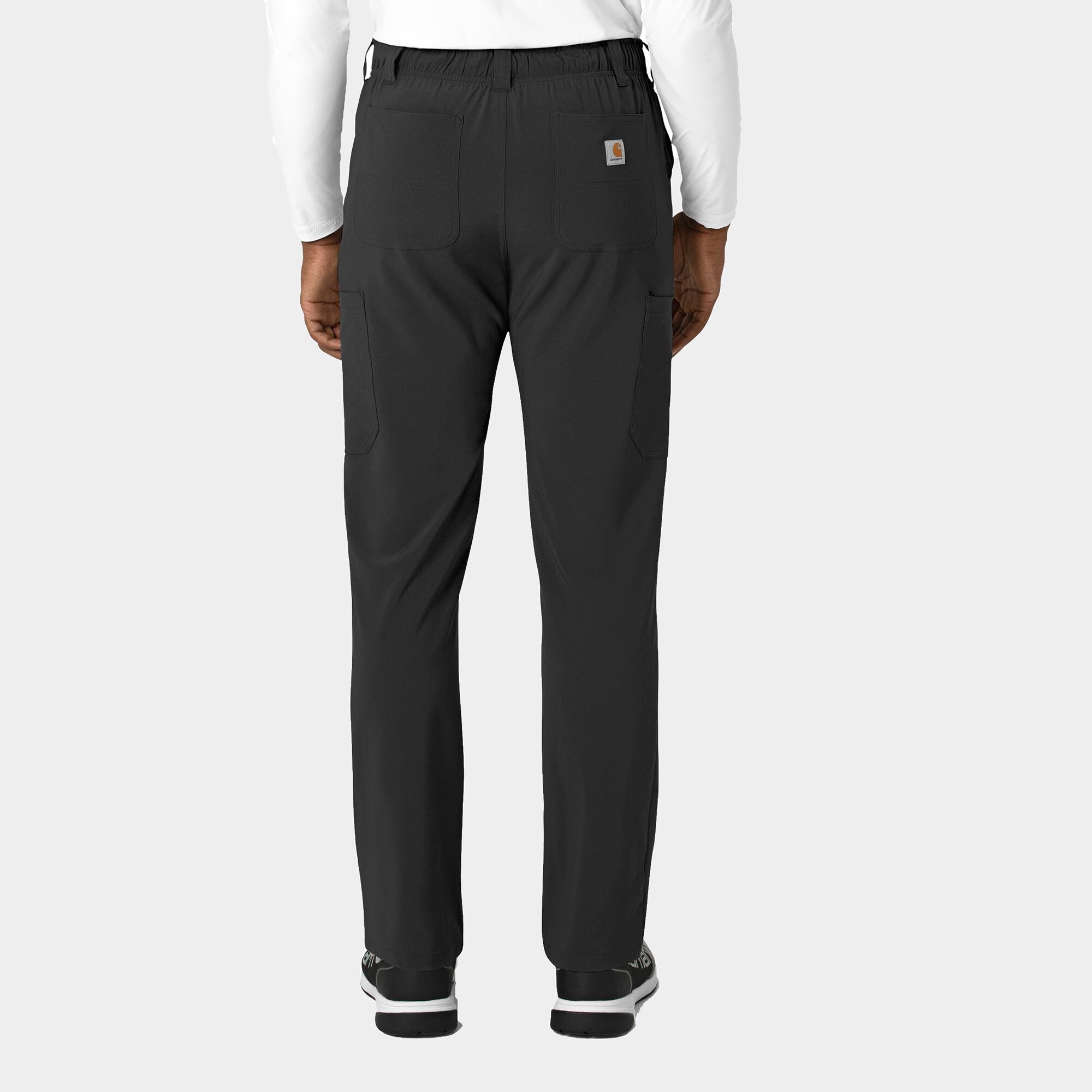 C56410_BLK_back Men's Straight Leg Scrub Pant | C56410 - Cincy Scrubs