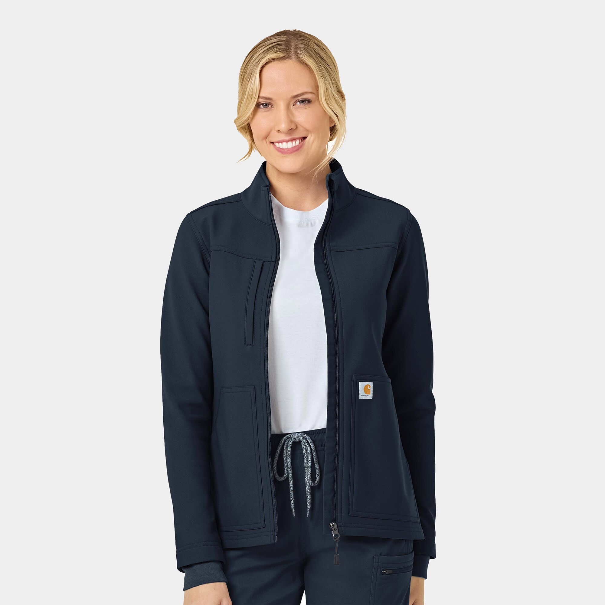 C81023_NVY Rugged Flex Women's Bonded Fleece Jacket | C81023 - Cincy Scrubs