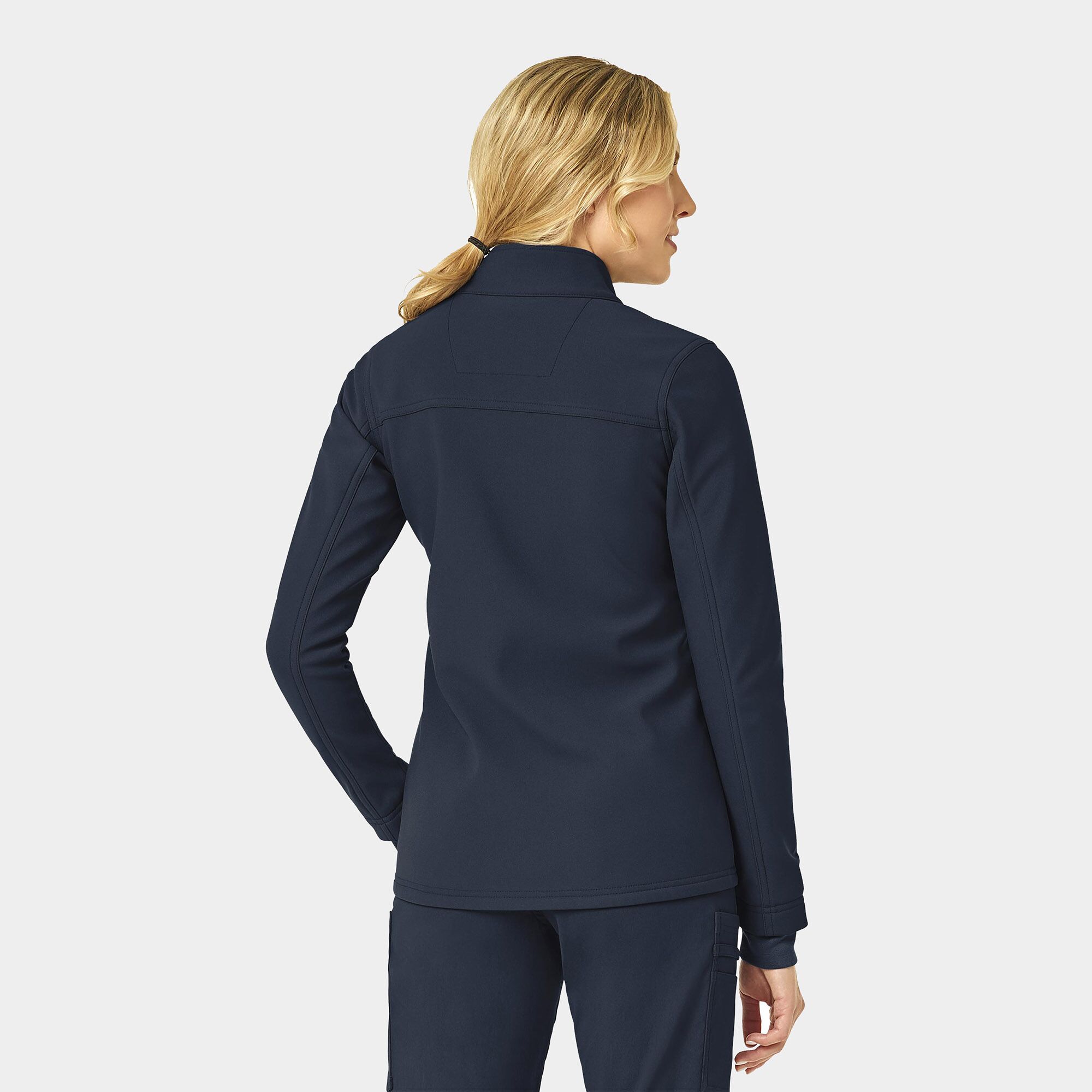 C81023_NVY_back Rugged Flex Women's Bonded Fleece Jacket | C81023 - Cincy Scrubs