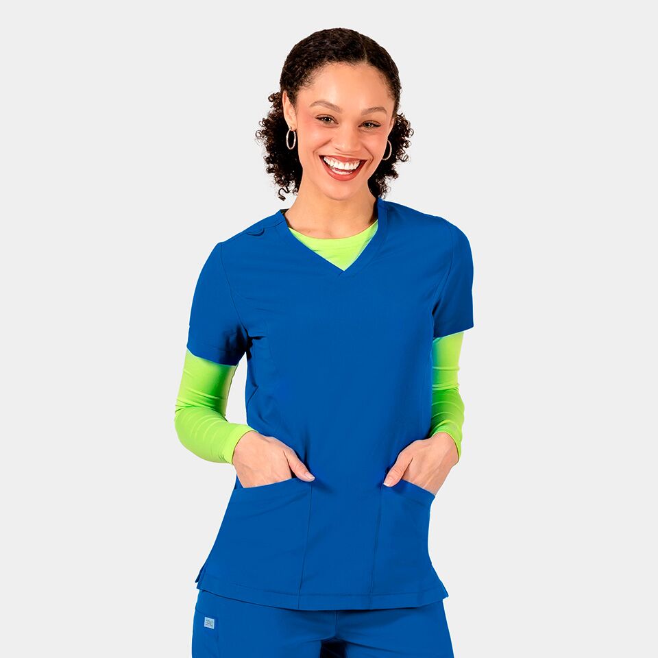 Epic-by-IRG_4801-WomensV-NeckTop-RoyalBlue-RYL-01-IRG-Scrubs Women's V-Neck Top | 4801 - Cincy Scrubs