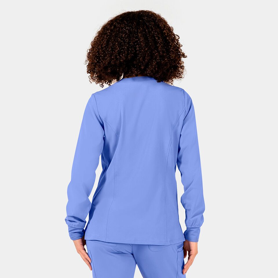 Epic-by-IRG_4811-WomensSnapJacket-CeilBlue-CBL-02-IRG-Scrubs Women's Snap Jacket | 4811 - Cincy Scrubs