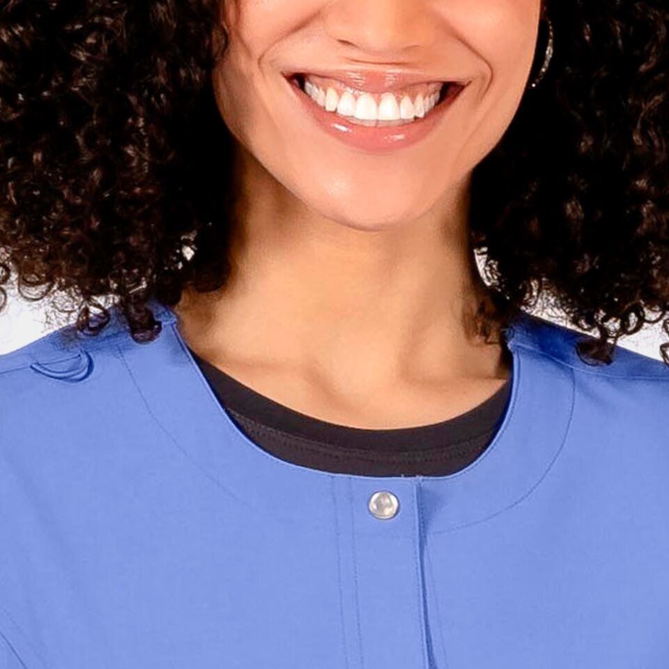 Epic-by-IRG_4811-WomensSnapJacket-CeilBlue-CBL-03-IRG-Scrubs Women's Snap Jacket | 4811 - Cincy Scrubs