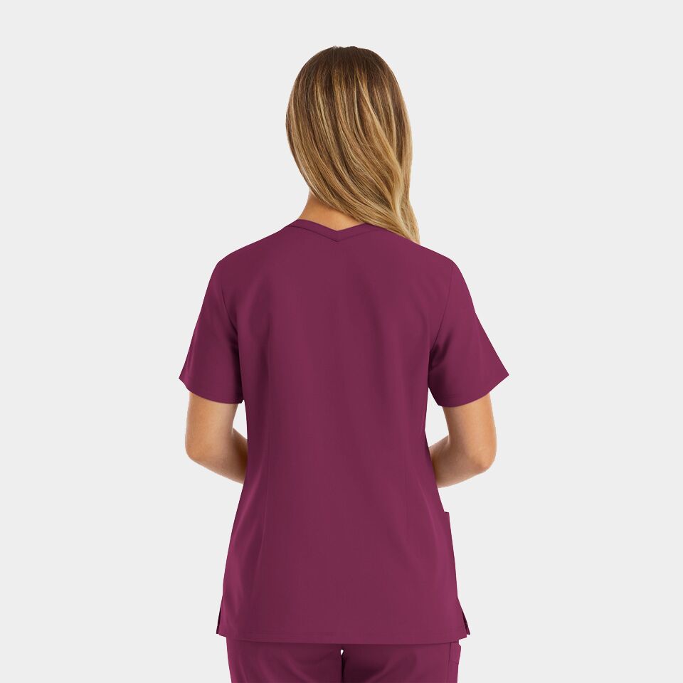 Women's Double V-Neck Top | 5001 - Image 2