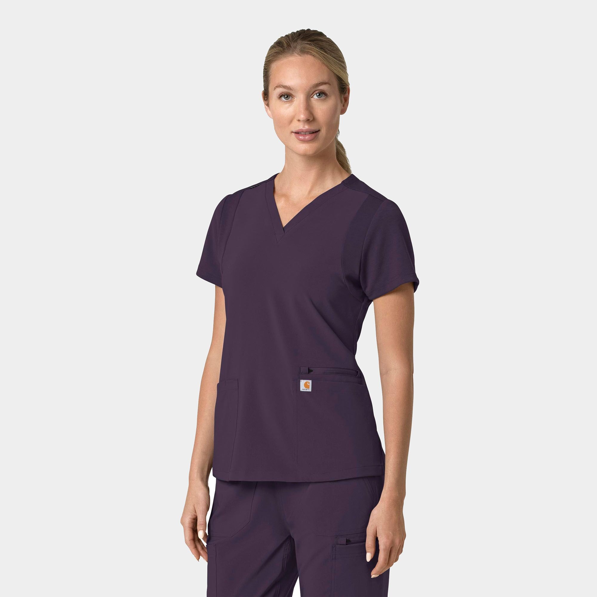 Women's Flex Panel V-Neck Scrub Top | C13210 - Image 4