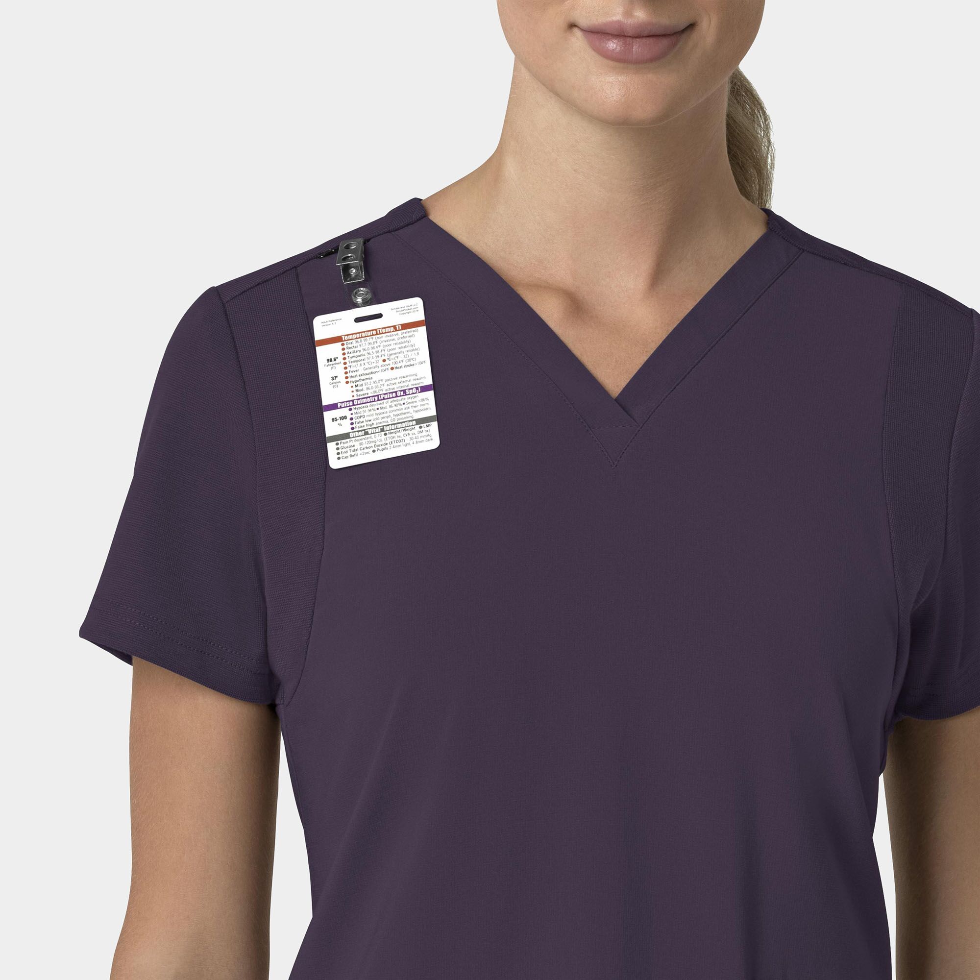 Women's Flex Panel V-Neck Scrub Top | C13210 - Image 6