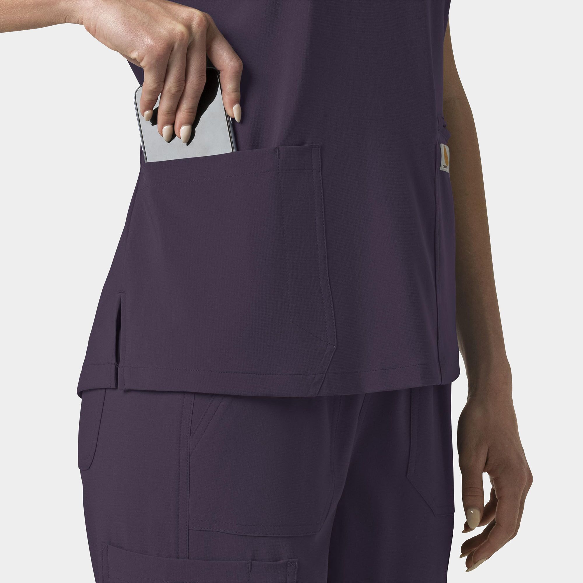 Women's Flex Panel V-Neck Scrub Top | C13210 - Image 10