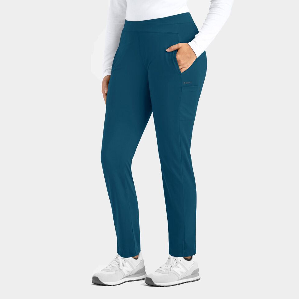 Focus-by-Maevn_60301-WomensMidRiseTaperedPant-CaribbeanBlue-CRB-01-Maevn-Scrubs.jpg Women's Mid Rise Tapered Pant | 60301 - Cincy Scrubs