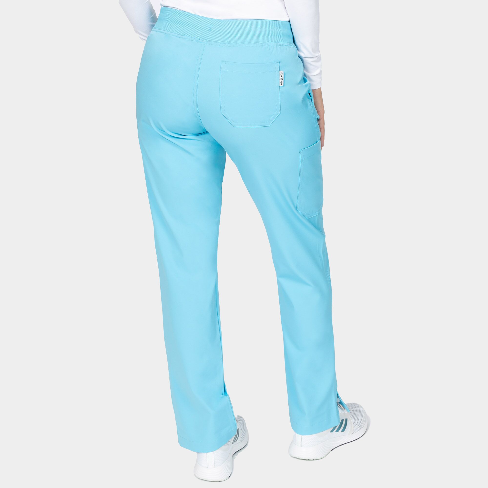 Zavate Women's Yoga Scrub Pant 3018 Turquoise 02